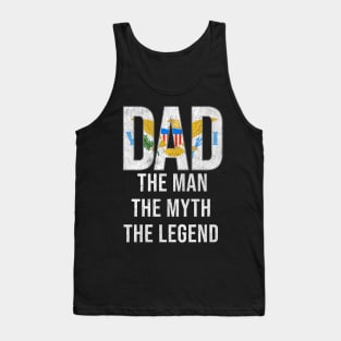 Virgin Islander Dad The Man The Myth The Legend - Gift for Virgin Islander Dad With Roots From Virgin Islander Tank Top